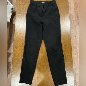 express | size 00s | skinny high rise black dress pants